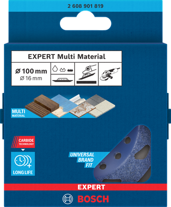 Bosch EXPERT 多材質硬質合金精細磨頭，傾斜 100 毫米。